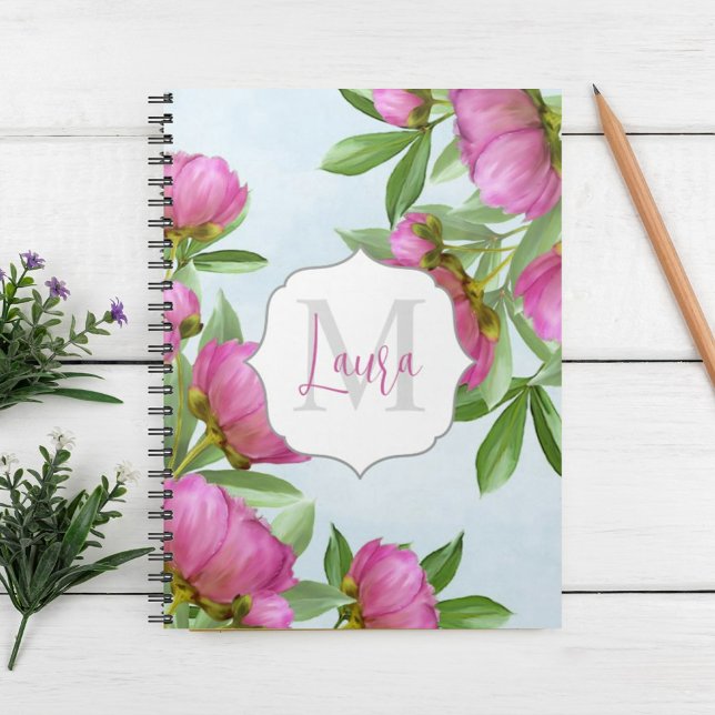 Hübsch-Pink-Peonies-Bouquet-Notebook Notizblock (Von Creator hochgeladen)