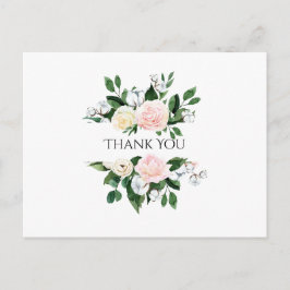 Hübsch Pink Peony Vielen Dank Postkarte