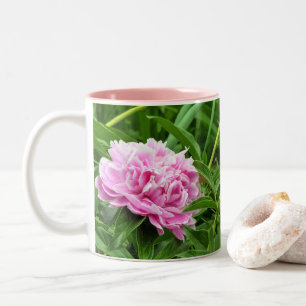 Hübsch Pink Peony Zweifarbige Tasse