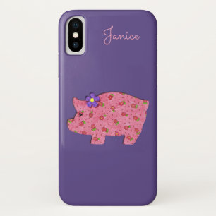 Hübsch Pink Pig iPhone X Fall Case-Mate iPhone Hülle