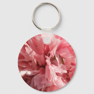 Hübsch Pink Poppy Schlüsselanhänger
