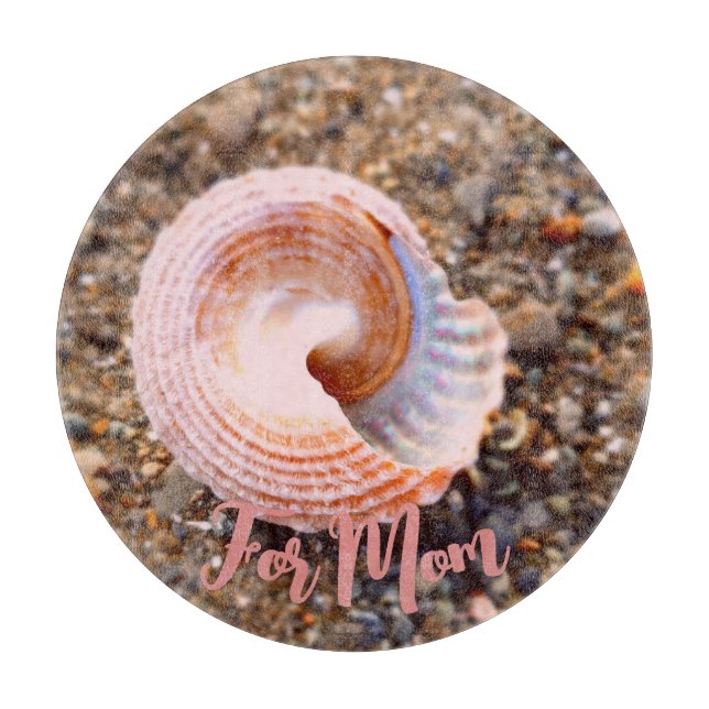 Hübsch Pink Seashell Schneidebrett (Vorderseite)