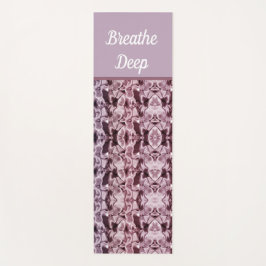 Hübsch Pink Silk Satin Breathe Deep Feminine Yogamatte