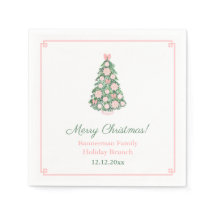 Hübsch Pink White Holiday Tree Weihnachten Party