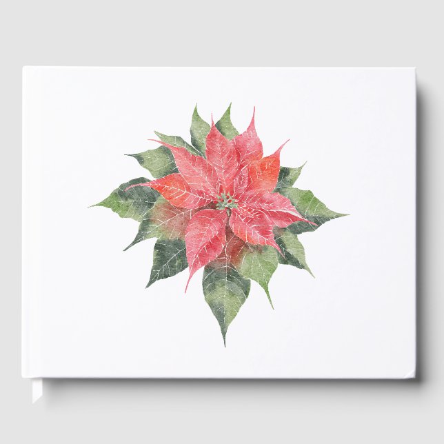 Hübsch Poinsettia Gästebuch (Vorderseite)