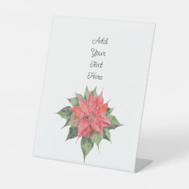 Hübsch Poinsettia Sockelschild