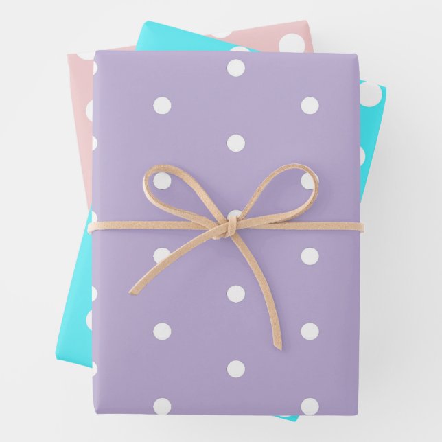 Hübsch Polka Dot Geschenkpapier Set (Beispiel)