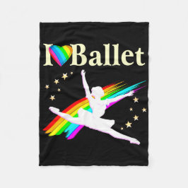 HÜBSCH PRIMA BALLERINA DESIGN FLEECEDECKE