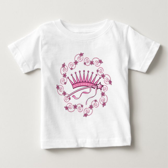 Hübsch Princess Crown Baby T-shirt (Vorderseite)