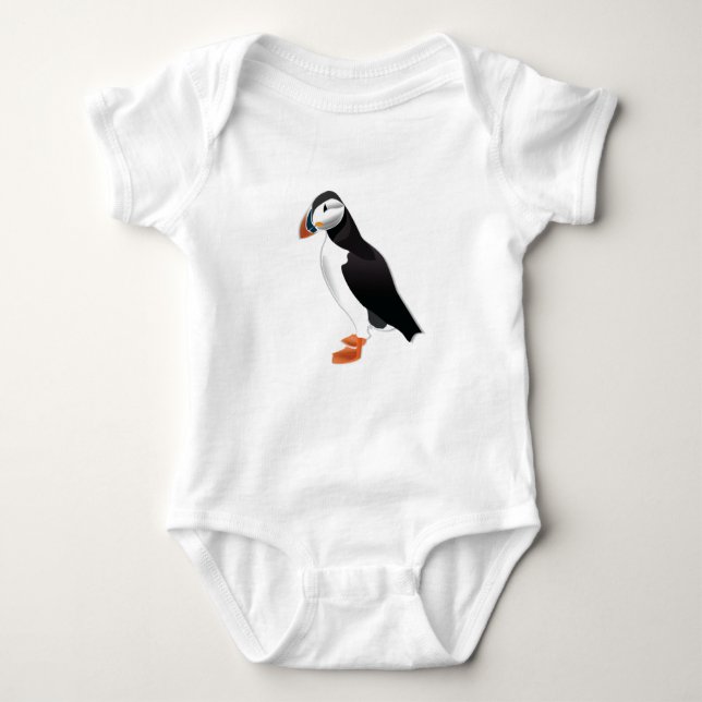 Hübsch Puffin Baby Strampler (Vorderseite)