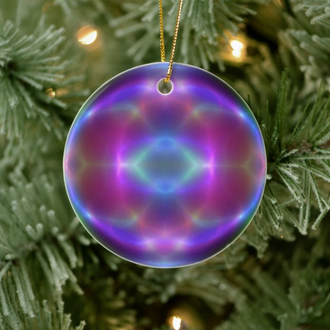Hübsch Red Blue Lila Abstrakte Weihnachtsschmuck (Baum)
