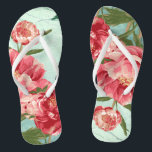 Hübsch Retro Blume Fashion Chintz Peony n Bird Flip Flops<br><div class="desc">Passende Mode-Accessoires machen ein perfektes Geschenk für eine Couple's Dusche oder Brautparty Party Present für die Braut, die diese als Einladungssuite verwendet. Moderne, hübsche Retro-Blume-Stilftige in kräftigen, frischen Farbtönen, besonders geeignet für Frühjahr oder Sommer Hochzeiten. Dieses Einladungs-Set oder die Kollektion ist ein zeitgenössischer Einblick in die Blume des alten Schulchintz....</div>