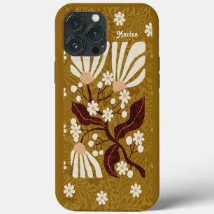 Hübsch Retro Golden Floral Funky Case-Mate iPhone Hülle
