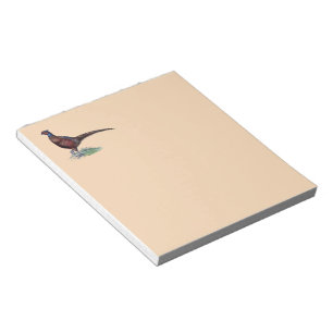 Hübsch Ring Neck Pheasant Tan Notizblock