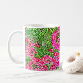 Hübsch rosa Blume Kaffeetasse