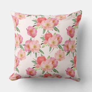 Hübsch-Rosa-Blume Kissen