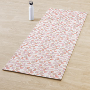 Hübsch rosa Blumenblätter Fitness Yogamatte