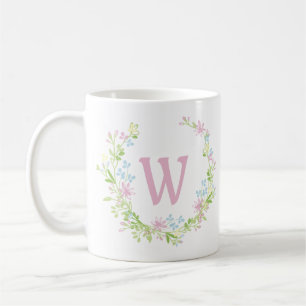 Hübsch-rosa-Blumenkreuz Kaffeetasse