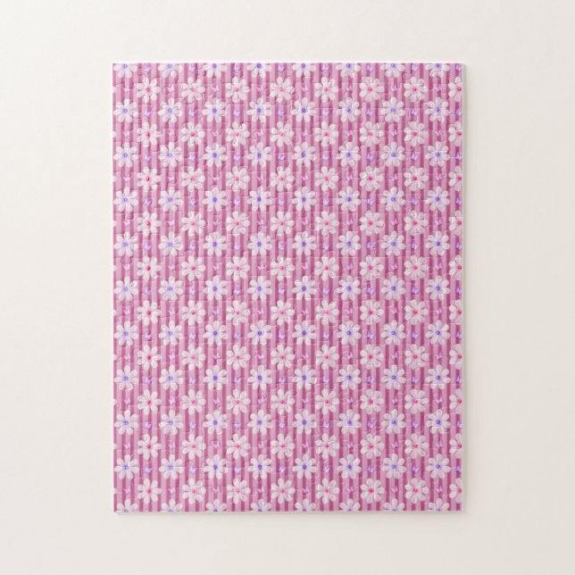 Hübsch rosa Blumenmuster (Vertikal)