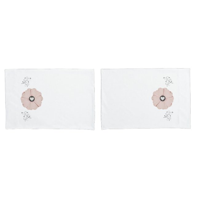 Hübsch rosa Blütenblätter/Venenstandardmäßiges Pil Kissenbezug (Vorderseite-Set)