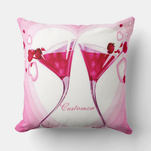 Hübsch rosa Cocktails Kissen