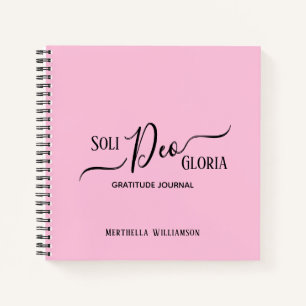 Hübsch rosa Dankesblatt Notizbuch