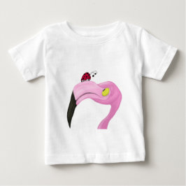 Hübsch rosa Flamingo Baby T-shirt