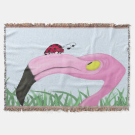 Hübsch rosa Flamingo Decke