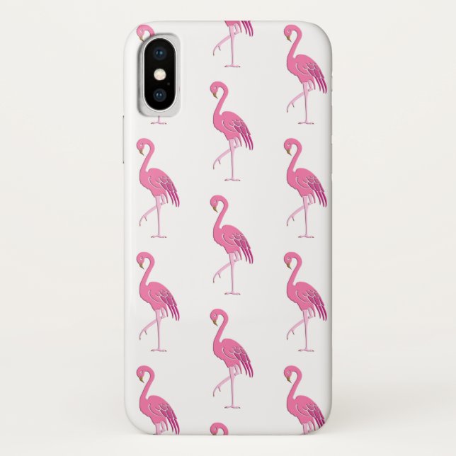 Hübsch-rosa Flamingo Fall-Mate iPhone Fall Case-Mate iPhone Hülle (Rückseite)