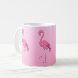 Hübsch rosa Flamingo Kaffeetasse