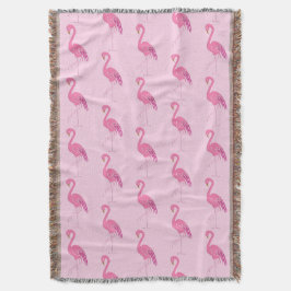 Hübsch rosa Flamingo-Muster Decke