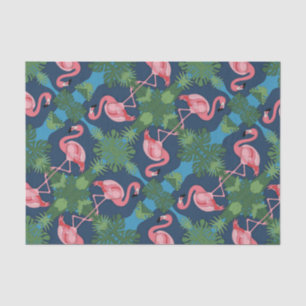 Hübsch rosa Flamingo-Muster Seidenpapier