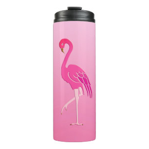 Hübsch rosa Flamingos Fuchsia und Pink Thermosbecher