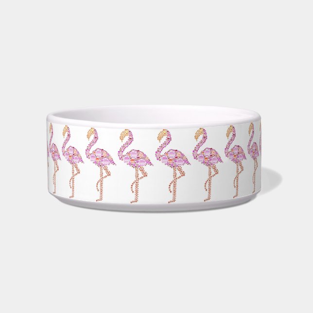 Hübsch rosa Flamingos Pflaume Napf (Vorderseite)