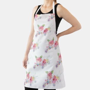 Hübsch rosa Floral Schürze