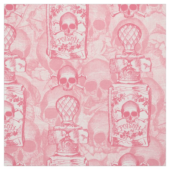 Hübsch-rosa-Giftflasche Stoff (Muster)