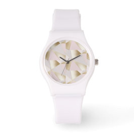 Hübsch-rosa-goldgeometrisch Armbanduhr