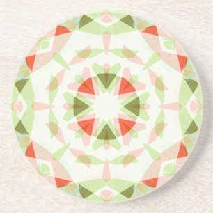 Hübsch Rosa Green Star Fun Boho Dopamin Dekoration Getränkeuntersetzer
