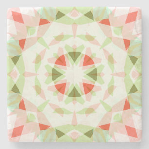 Hübsch Rosa Grüner Star Trendy Dopamin Deco Steinuntersetzer