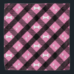 Hübsch rosa Kariert - Begleiter Bandana Halstuch<br><div class="desc">Haustier Bandana. Mit einem hübschen, rosa Karierten Muster. Die Farbe des rosa Hintergrunds kann in eine beliebige Farbe geändert werden. ⭐ 99% meiner Designs in meinem Geschäft sind in Schichten gemacht. Damit können Sie die Größe und den Text der Grafik und des Textes so anpassen, dass sie perfekt zu jedem...</div>