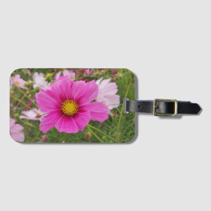 Hübsch-Rosa-Kosmos-Blume Gepäckanhänger