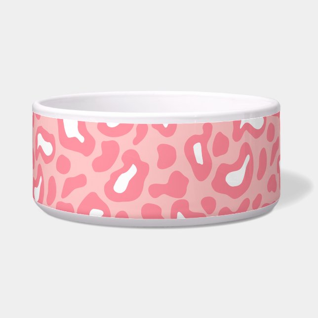 Hübsch rosa Leopard Pet Bowl Napf (Links)