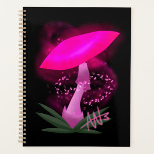 Hübsch rosa leuchtendes Mushroom Planer
