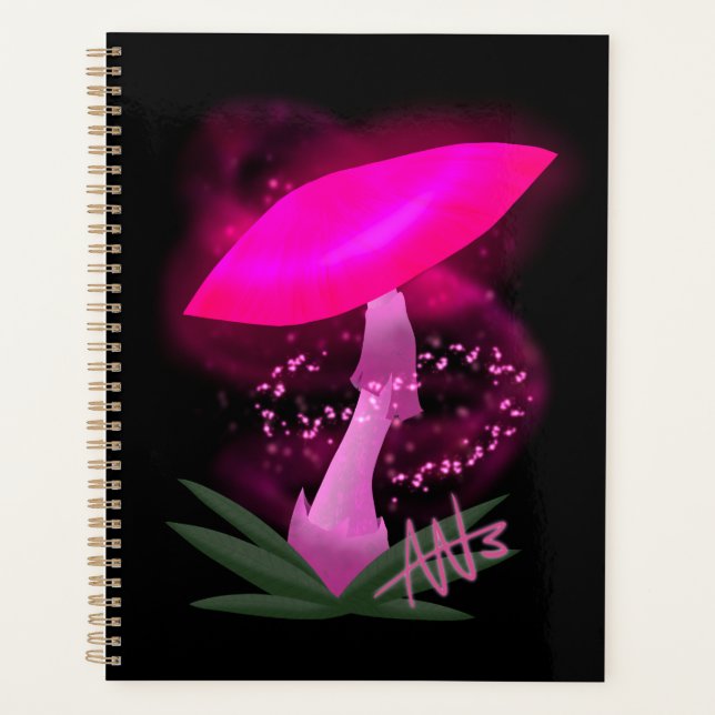 Hübsch rosa leuchtendes Mushroom Planer (Vorderseite)