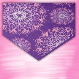 Hübsch rosa Mandala auf lila | Seidenpapier
