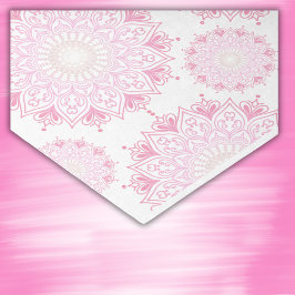 Hübsch rosa Mandala auf Weiß | Seidenpapier