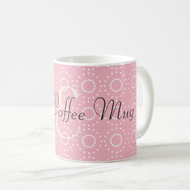 Hübsch rosa Muster Guter Kaffee Tasse (VorderseiteRechts)