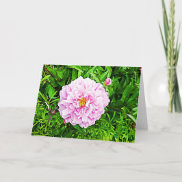 Hübsch rosa Peonie-Blankarte Karte