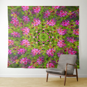Hübsch rosa Phlox wirl... Wandteppich