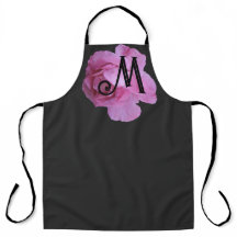 Hübsch rosa Rosa M Monogramm, individuell anpassba